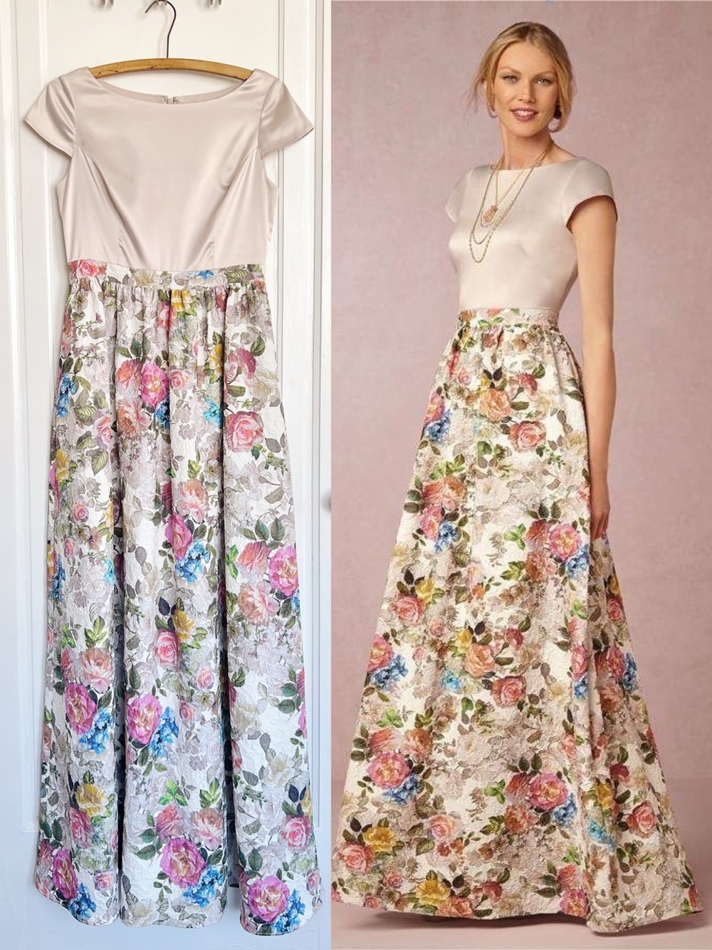 Adrianna Papell • BHLDN Johanna Dress gown floral formal evening bridal